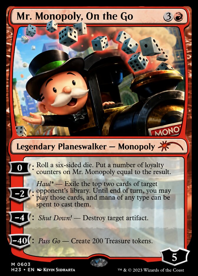 Mr. Monopoly, On the Go
