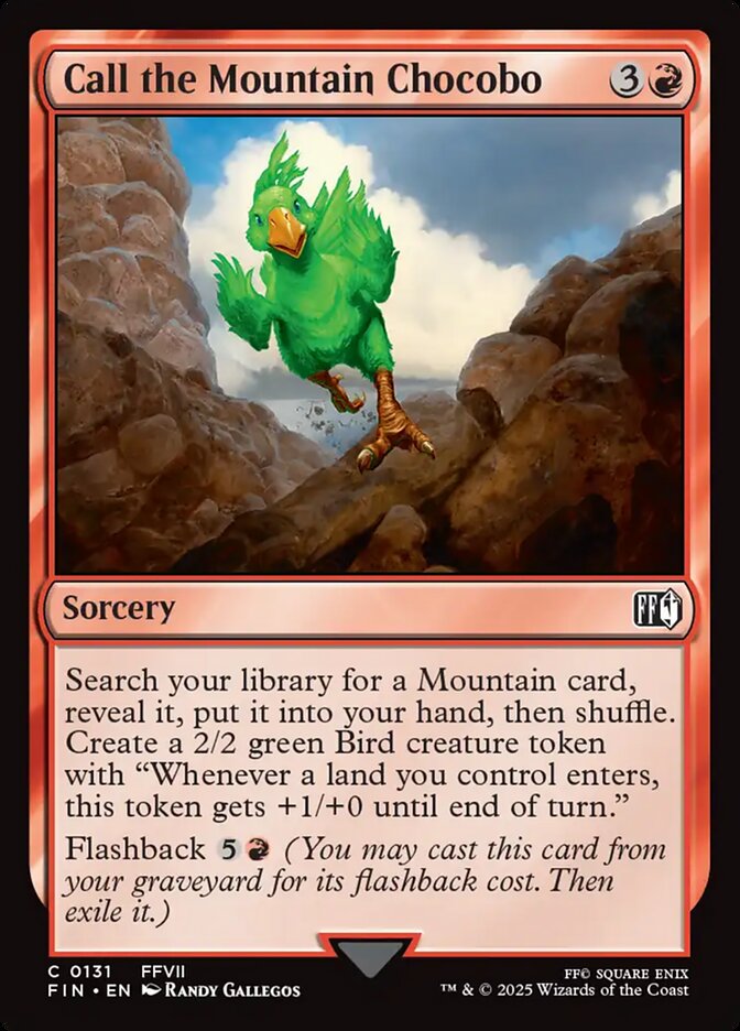 Call the Mountain Chocobo