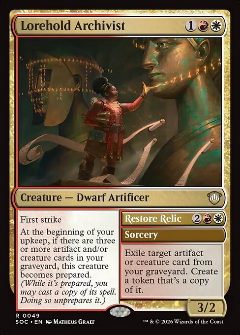 Lorehold Archivist // Restore Relic
